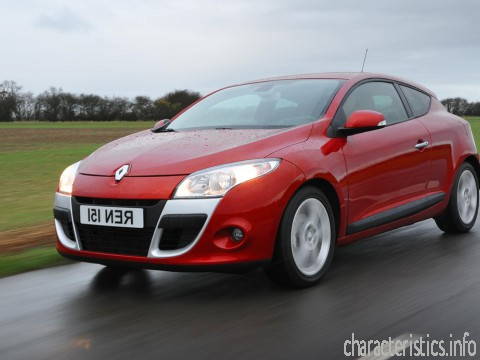 RENAULT 世代
 Megane Coupe III version 2012 1.6 dCi energy (130 Hp) Start Stop 技術仕様
