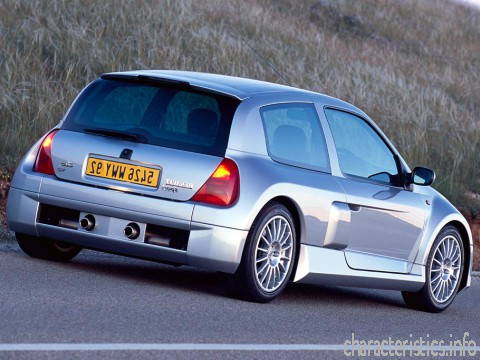 RENAULT Покоління
 Clio Sport Coupe (II) 3.0 V6 (226 Hp) Технічні характеристики
